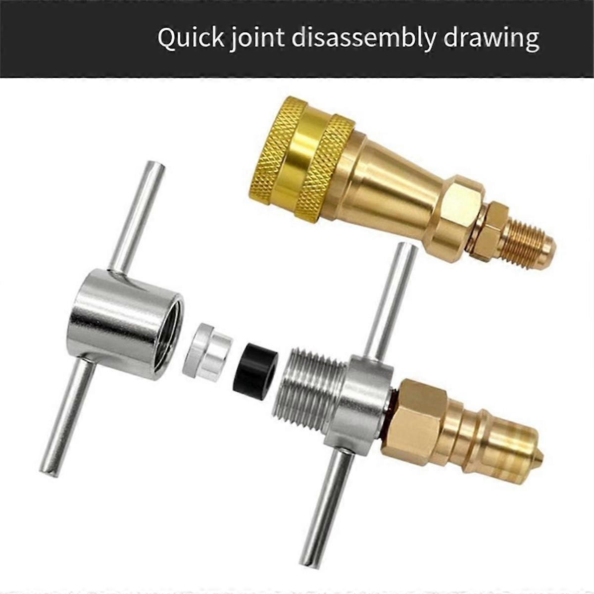 Wrench type quick connector Refrigerator freezer