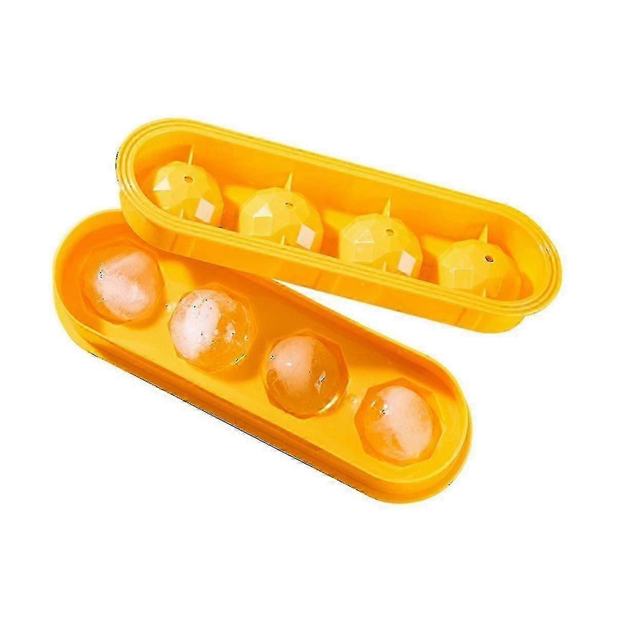 Whiskey Ice Ball Mold, Reusable Round Ice Cube Tray for Cocktails