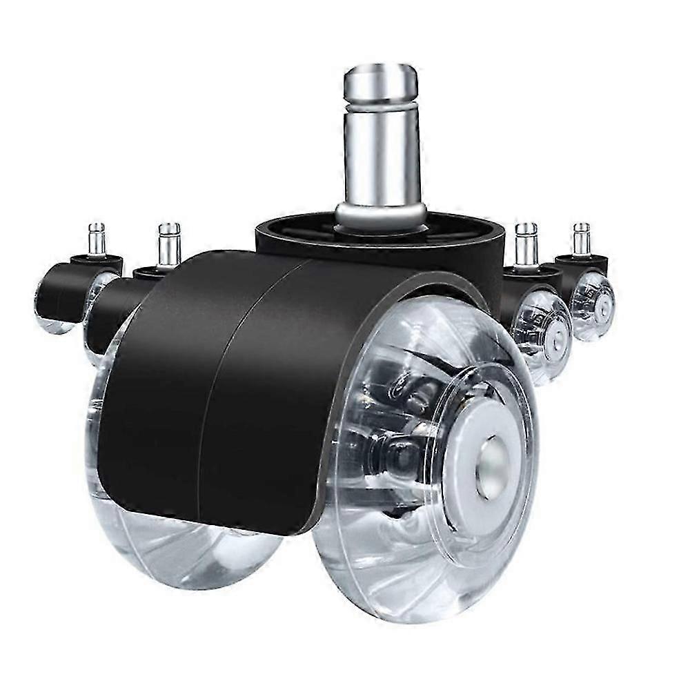 5Pcs Office Chair Caster Wheels,2 in Heavy Duty Double Casters, Twin Ball Bearing Replacement Compu