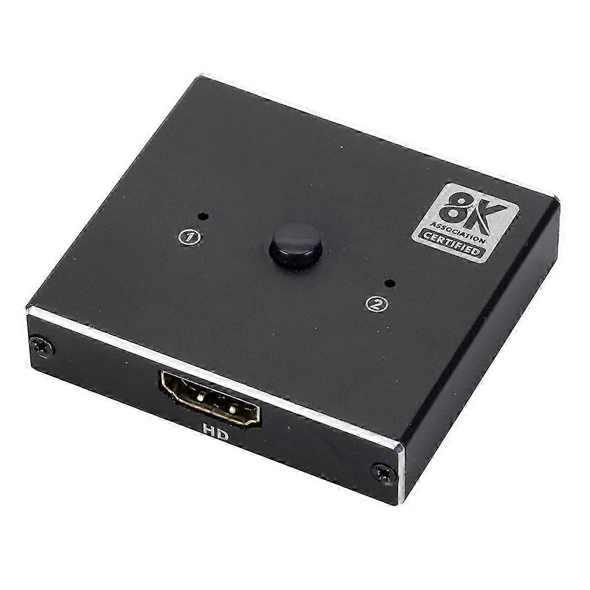 8K 60Hz -Compatible Switcher Splitter Bi-Direction 1x2/2x1 -Compatible Hub Switcher Adapter Switcher Box