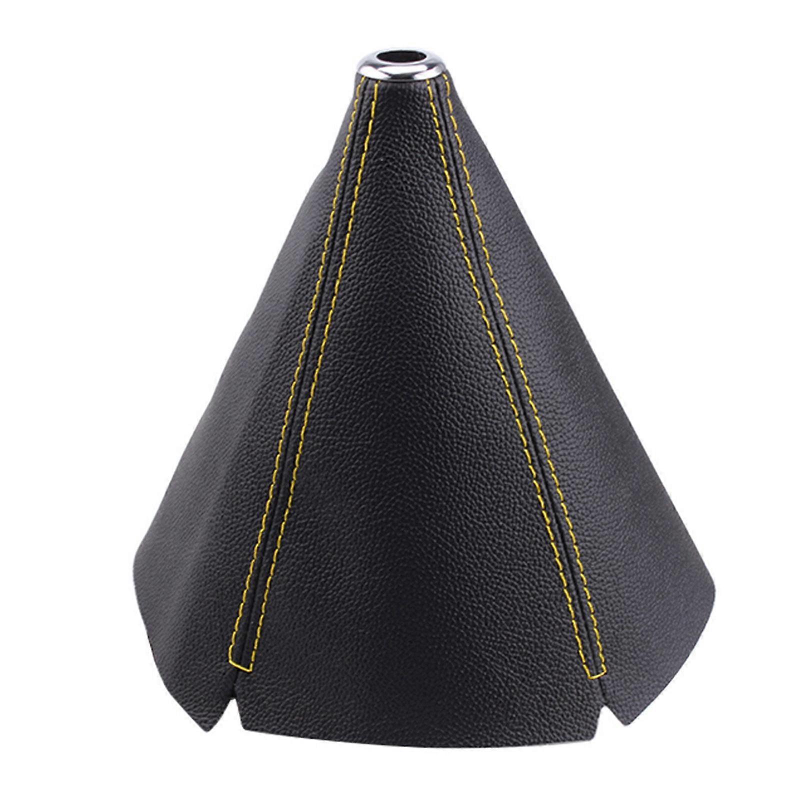 Universal Shift Boot Cover PU Leather Shifter Manual Auto Shift Knob Boot Dustproof Cover for Most Manual Automatic Car