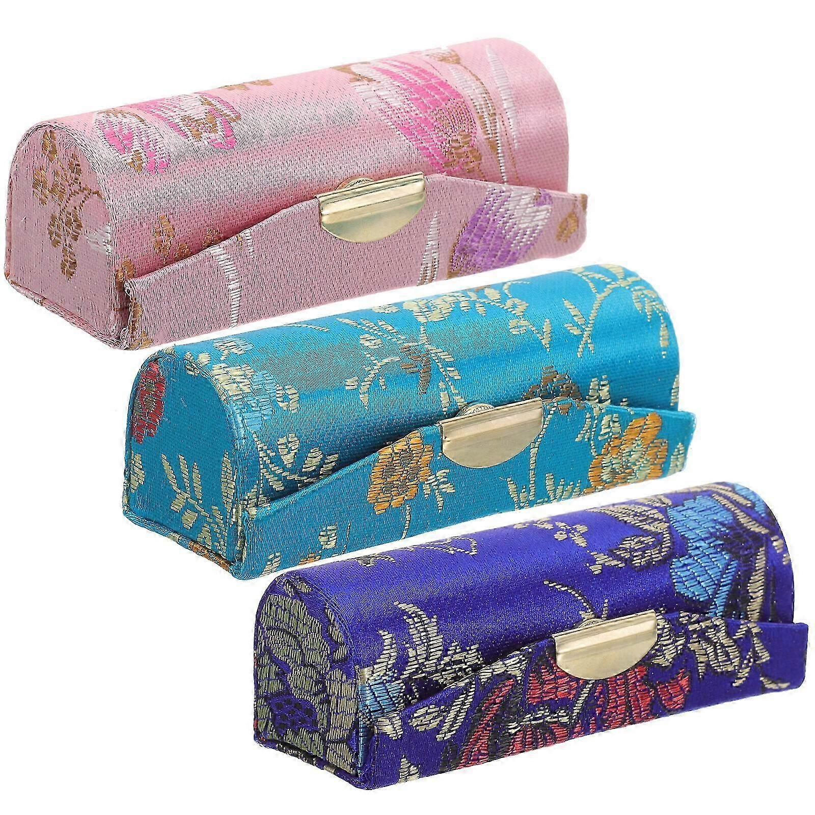 3 Stück Lippenstiftetuis Lipgloss-Etui Halter Make-up Reiseetuis Lippenstift Organizer Taschen für Frauen-Yvan