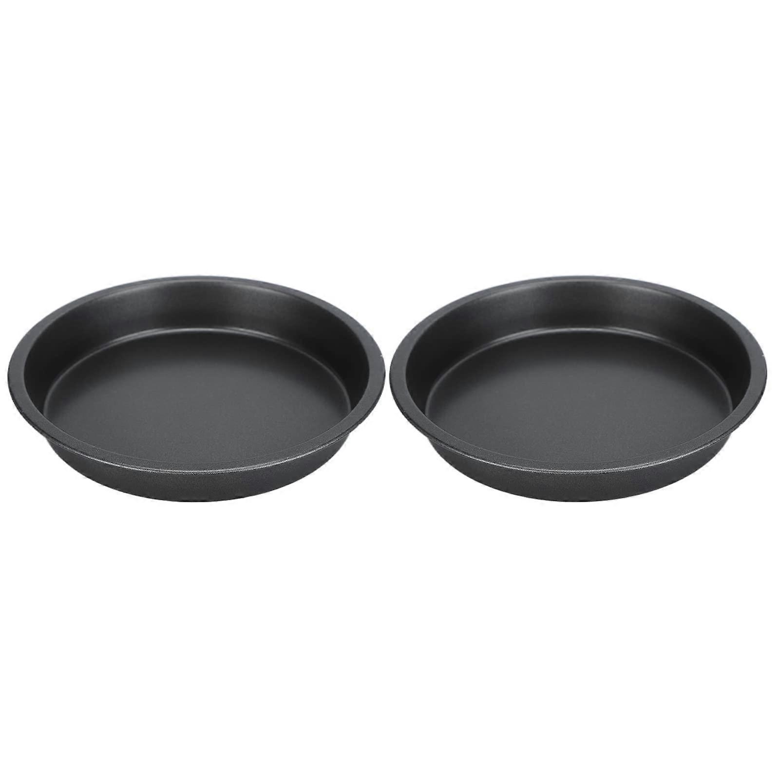 2 Pcs Panela de Pizza Antiaderente para Cozinha Padaria 9 Polegadas