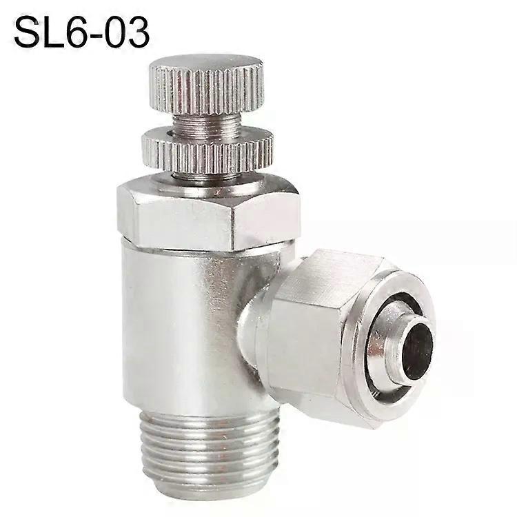 Quick Fitting Throttle Valve Lock-Nickel Plated Copper Connector SL6-03