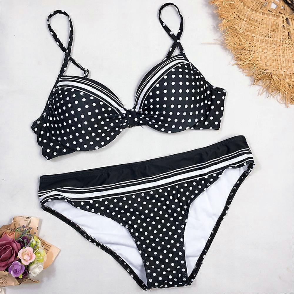 Kaksiosainen Uimapuku Naisten Bikinit Pehmustettu Push Up XXL