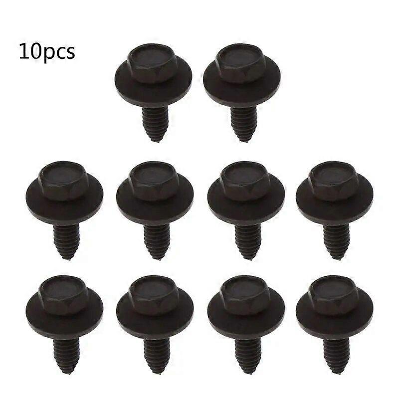 10PCS Universal Hex Screws Self Tapping Tapper Screw for Various Car Vehicle Kit
