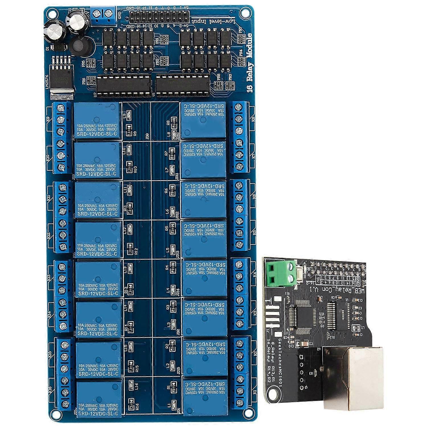 Ethernet Control Module Lan Wan Network Web Server RJ45 Port 16 Channel Relay Is Ethernet Controlle