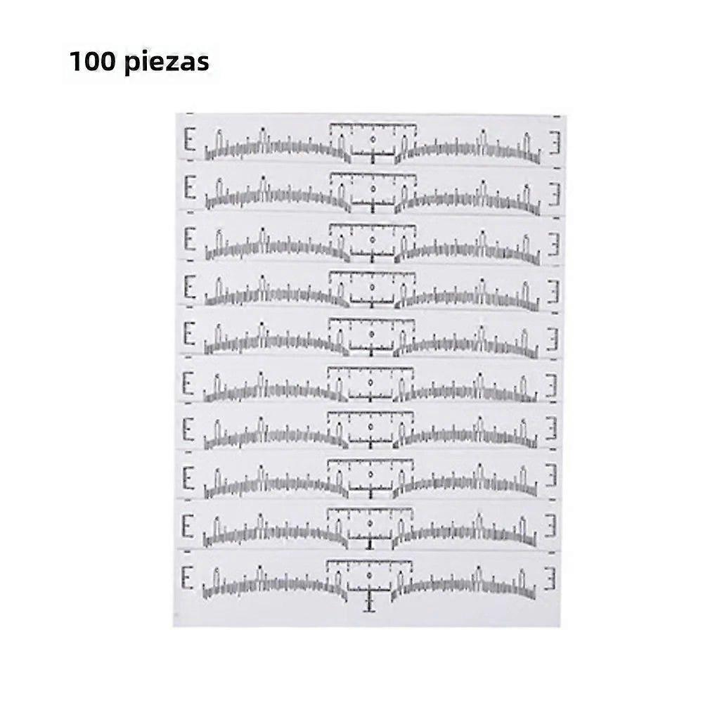 Eyebrow Makeup Stencils Tattoo Ruler Disposable Measuring Tool 30/50/100PCS for Permanent Eyebrow Makeup