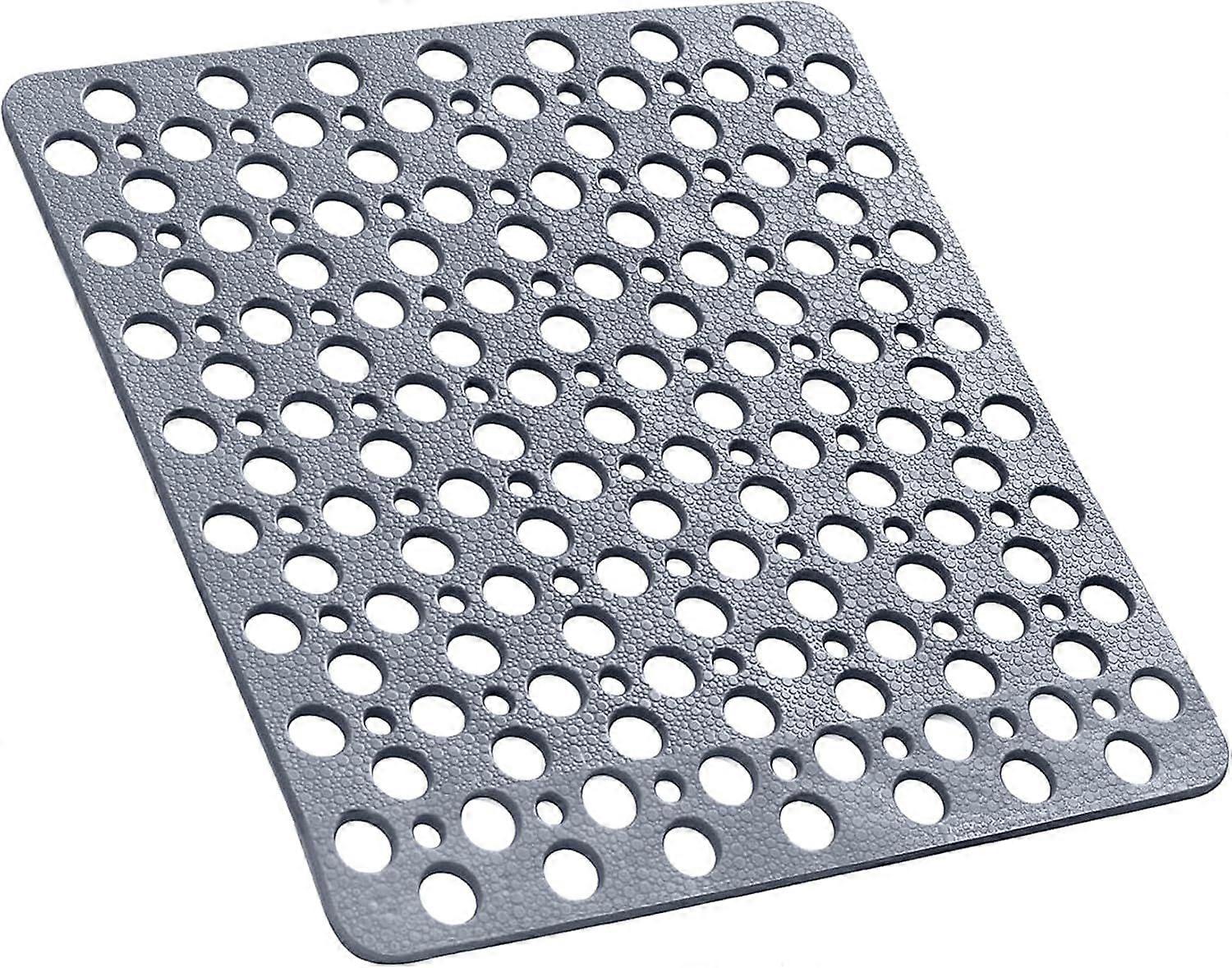 Bath Shower Mats Non Slip Extra Large Durable Square Anti Mould Rubber Inside Bathtub Matt Size (53CM*53CM)