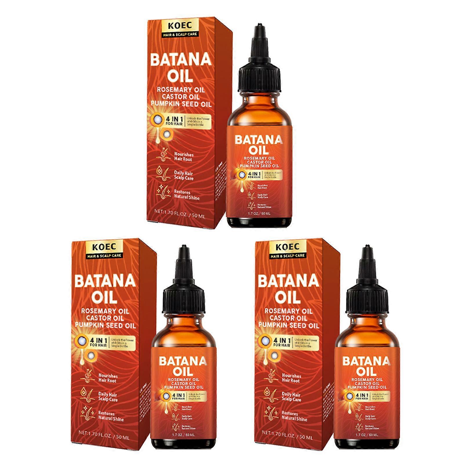 4-in-1 Batana Oil for Hair Growth - With Rosemary, Castor & Pumpkin Seed Oils for Nourishment & Strength