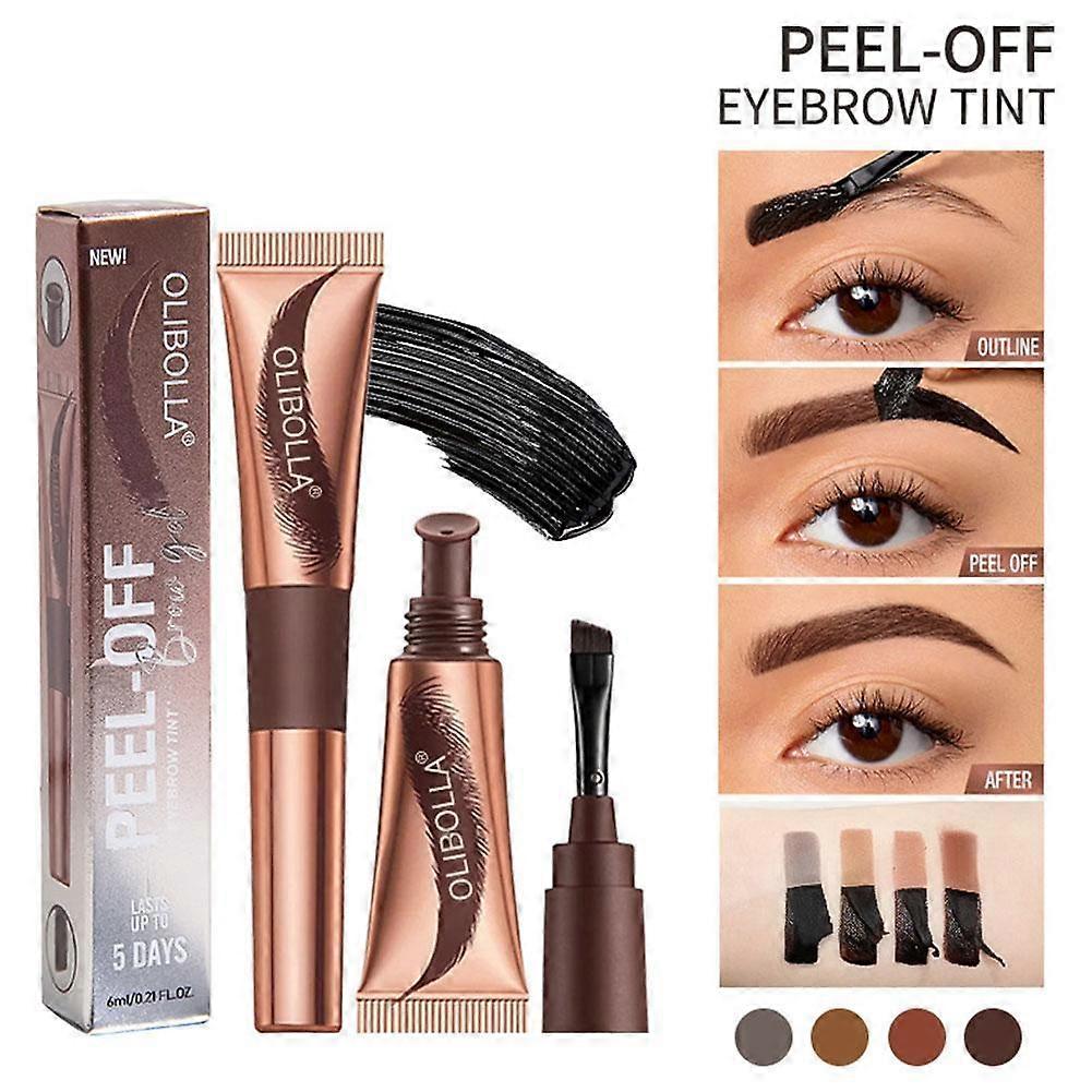 Φρύδι Τατουάζ Peel-Off Απόχρωση Gel Φρύδι Εύκολο Μακράς Διαρκείας Αδιάβροχο
