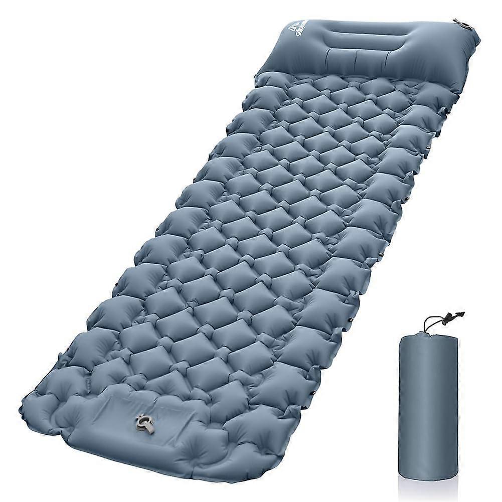 Inflatable Camping Air Mattress Bed Mat Foldable Camping Air Matt Cushion T Nylon Camp Sleeping Gears Trekking for (Color : C)