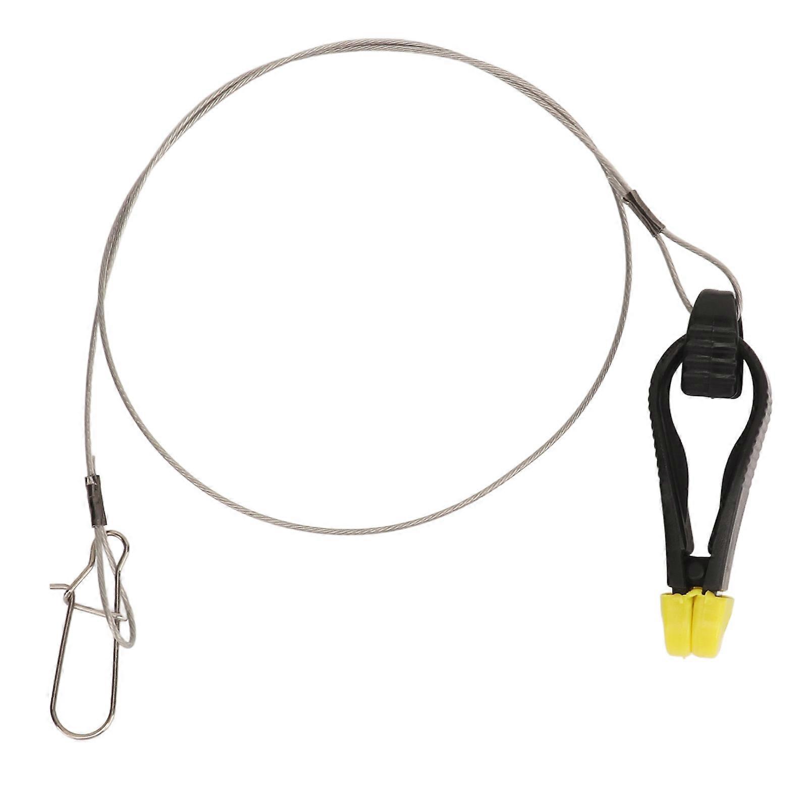 Clips with 17.5inch Leader U Type Snap Streamlined Design Power Grip Line Release Clip for Boat Trolling Fishing