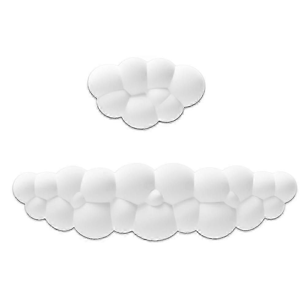 Ergonomic Cloud Wrist Rest Kit for Keyboard and Mouse, Memory Foam Support for Work