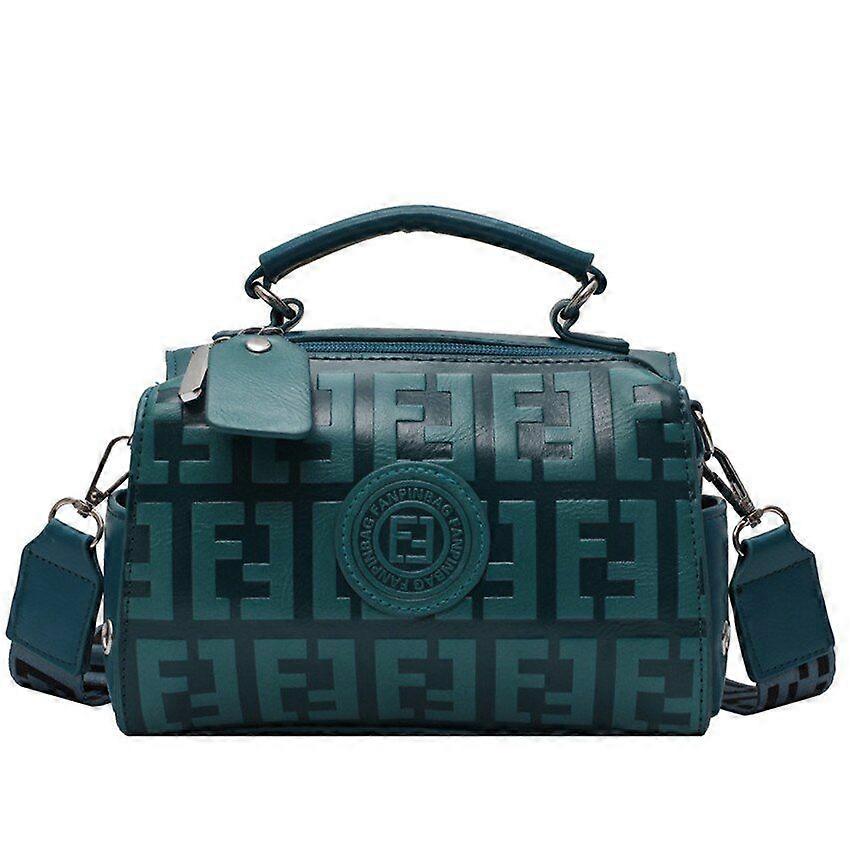 Blauwe modieuze schoudertas persoonlijkheid