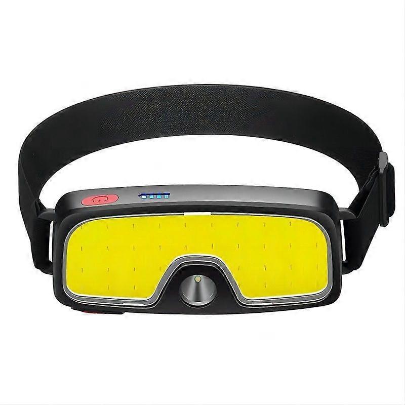 2022 NEW TYPE C Rechargeable LED Head Lamp ABS Plastic IPX5 Waterproof Head Torch Light Super Bright COB sauna lamp