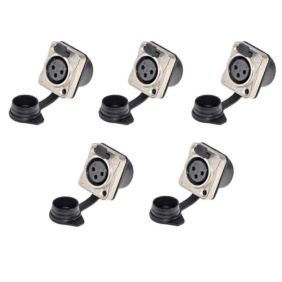 3 Pole Holder 3 Pole Waterproof Male and Female Microphone Audio Plug Xlr Balanced Threaded XLR Head Holder, A