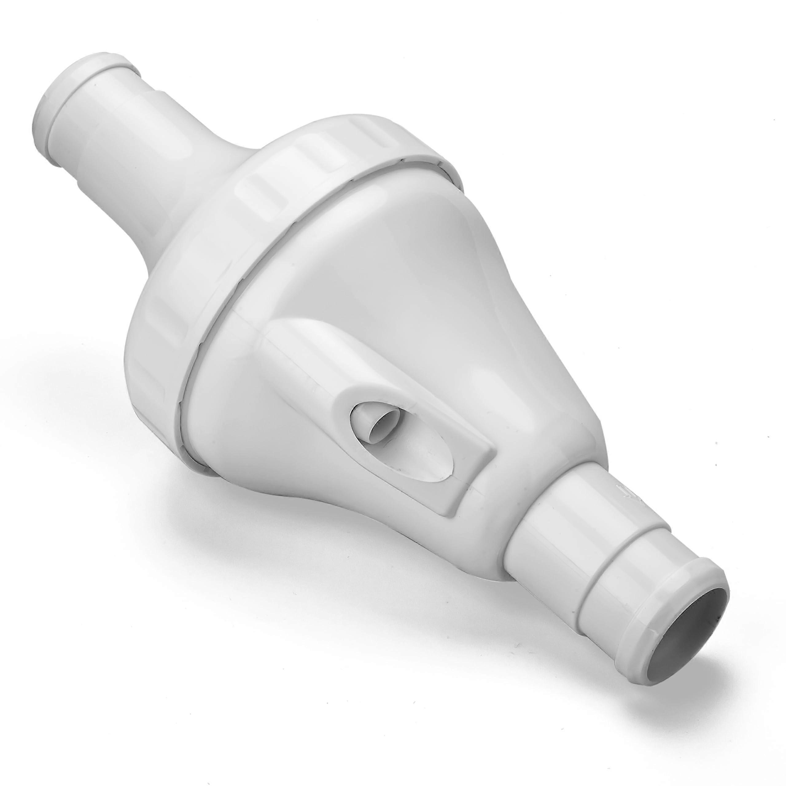 91001200 Upgraded Backup Valve Compatible with Polaris 360  VacSweep Pool Cleaner – White Polymer Blend Body, 2 Ports, 1.5' Inlet  Outlet