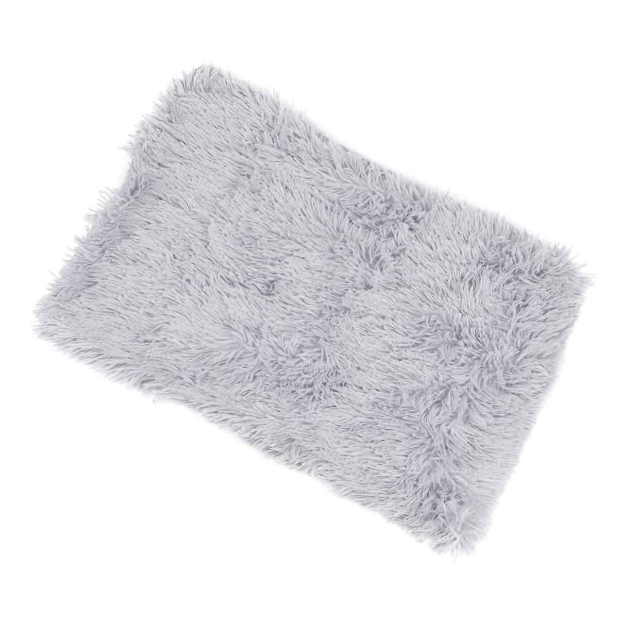 Warmth Fashion Combined Large Pet Blanket for Dogs Cats Plush Material Ligh Grey Comfortable Sleep