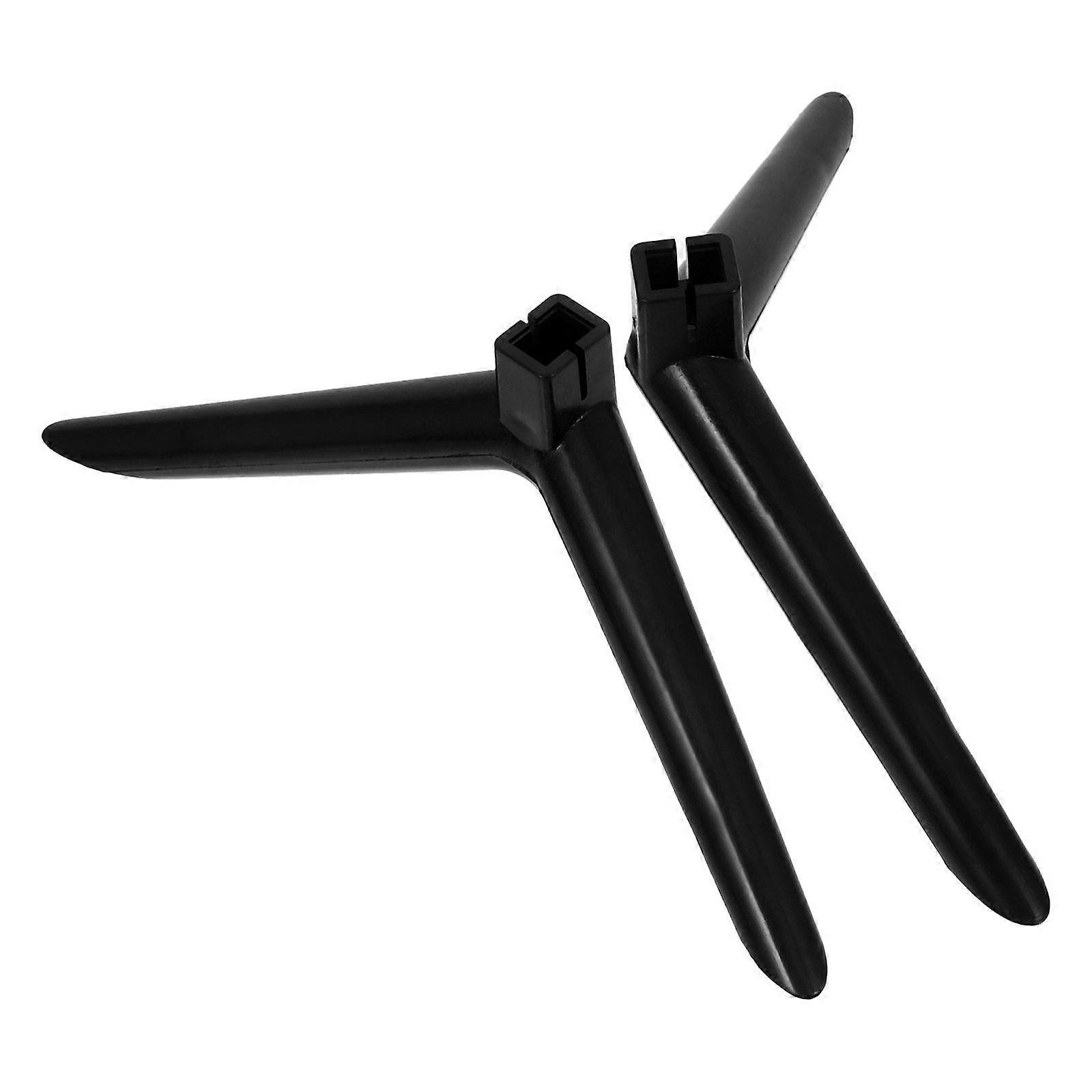 1 Set Of Universal Tv Stand Replacement Base Stable Tabletop Holder For Televisions Legs Support For Home Desktop Entertainment System