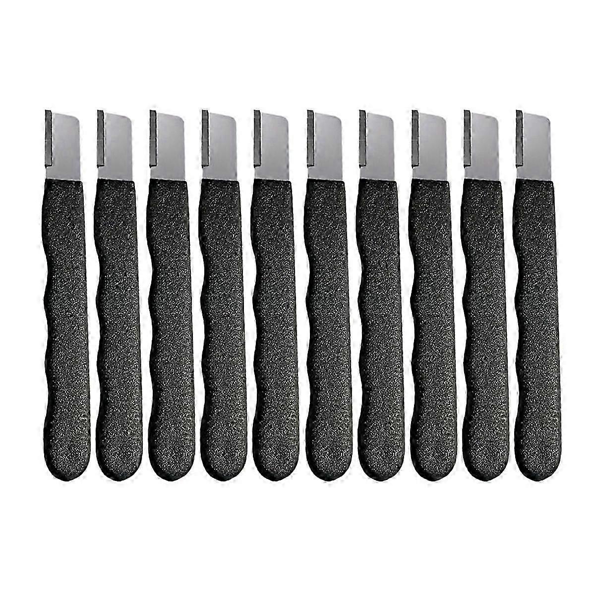 Portable Quick Sharpener for Garden Tools, Multipurpose Blade Sharpener for Lawnmower, Knife, (10-Pack, Black)