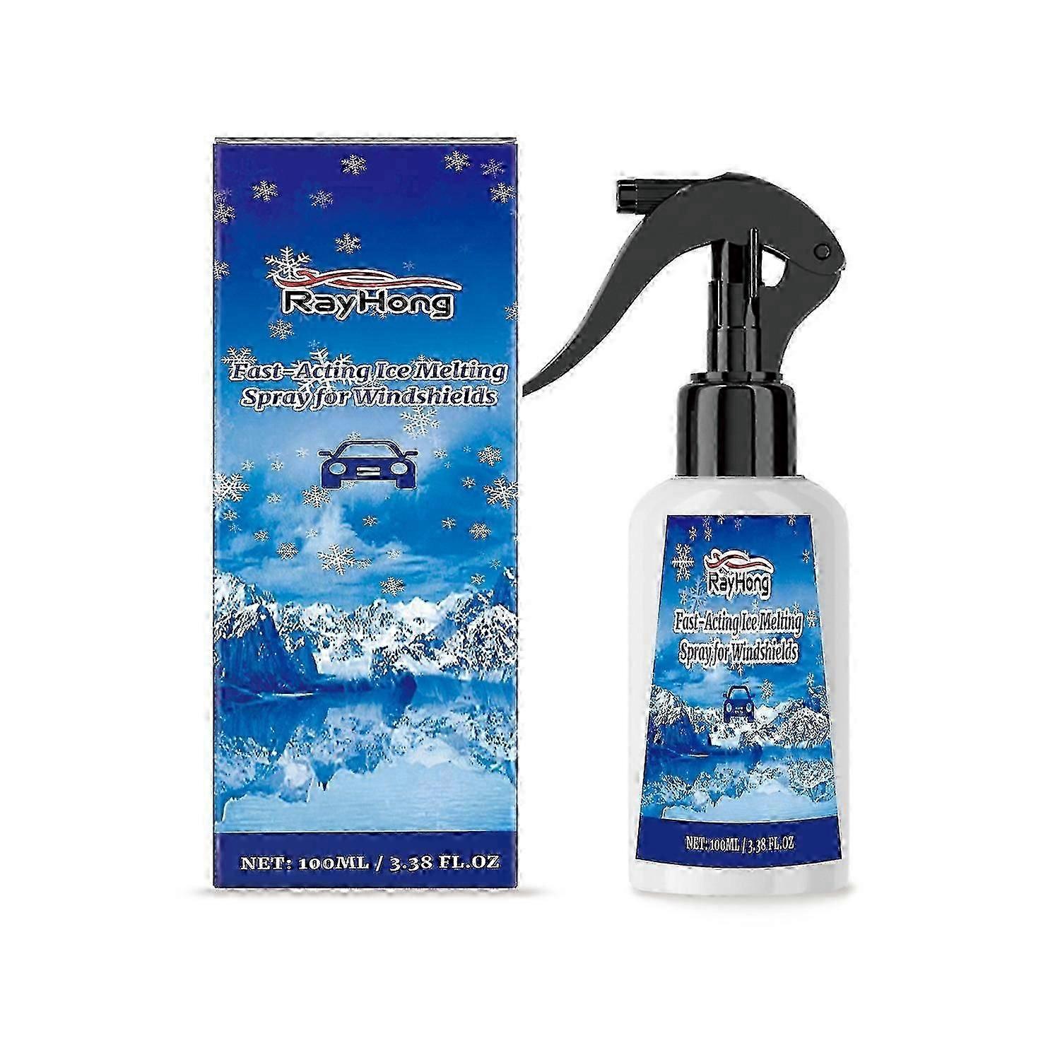 Rayhong car ice melting spray car windshield cleaning demisting deicing fast snow melting spray