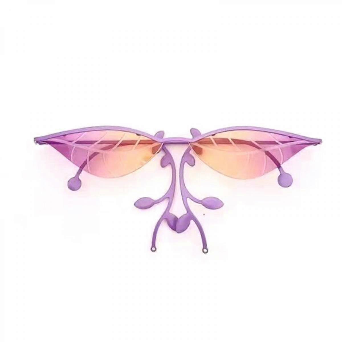 Leaf Sunglasses Personality Decorative Women's Sunglasses