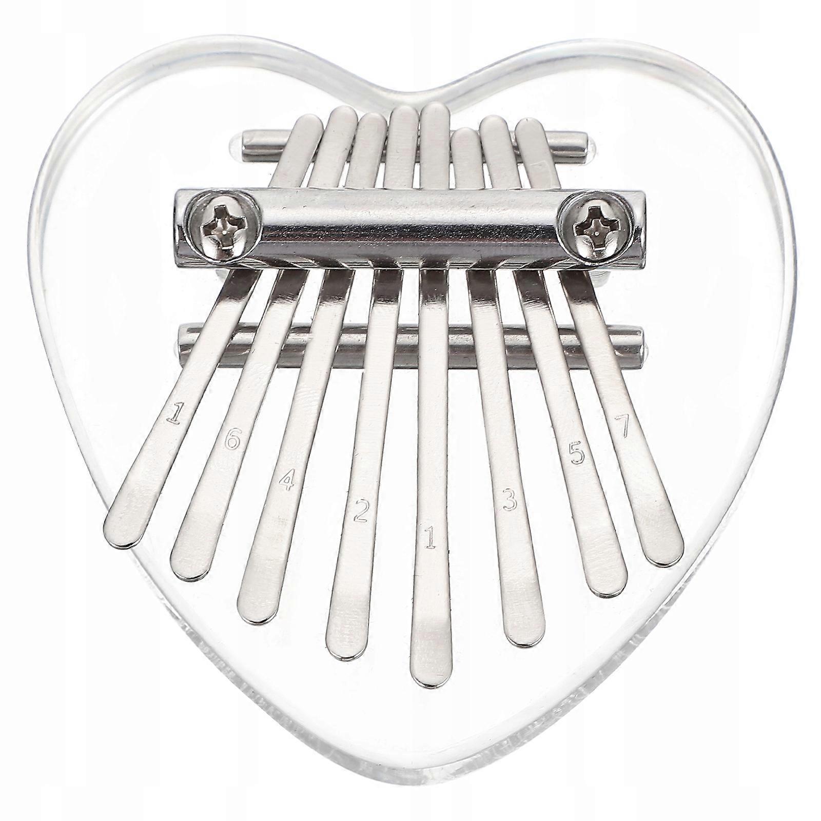 Pouce Piano Portable Mini Acrylique Kalimba 8 tons