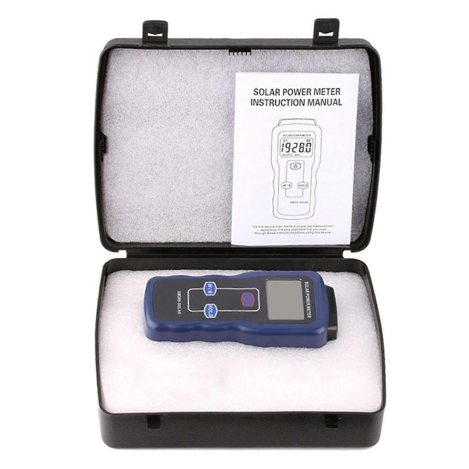 SM206 Solar Power Meter Digital Solar Meter Solar Irradiance Meter for Solar Energy Testing Solar Transmission Meter