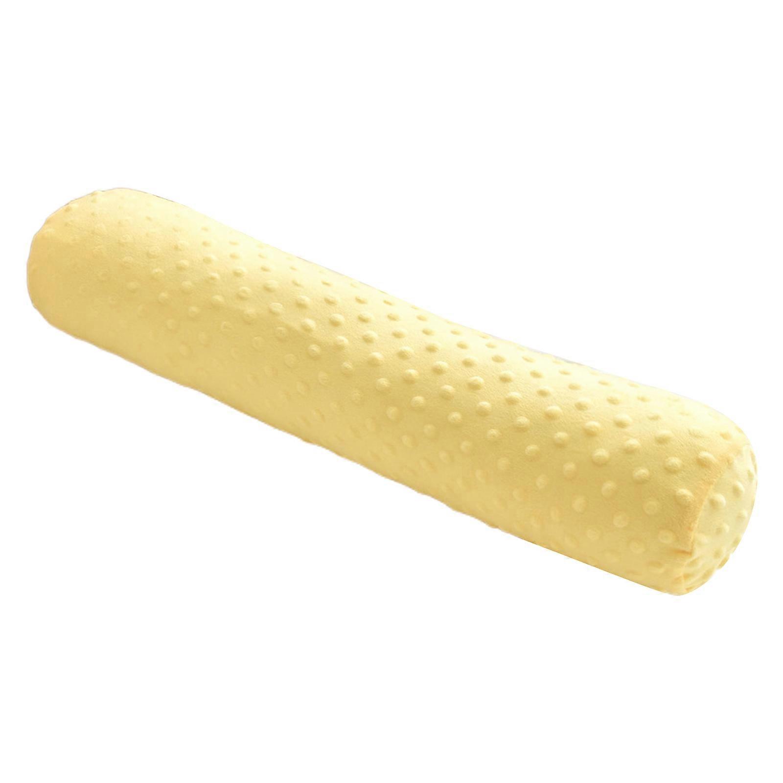 Baby Pillow for Side Sleeping Soft & Breathable Infant Column Pillows with Round Dots for Relaxing and Soothing Support Yellow