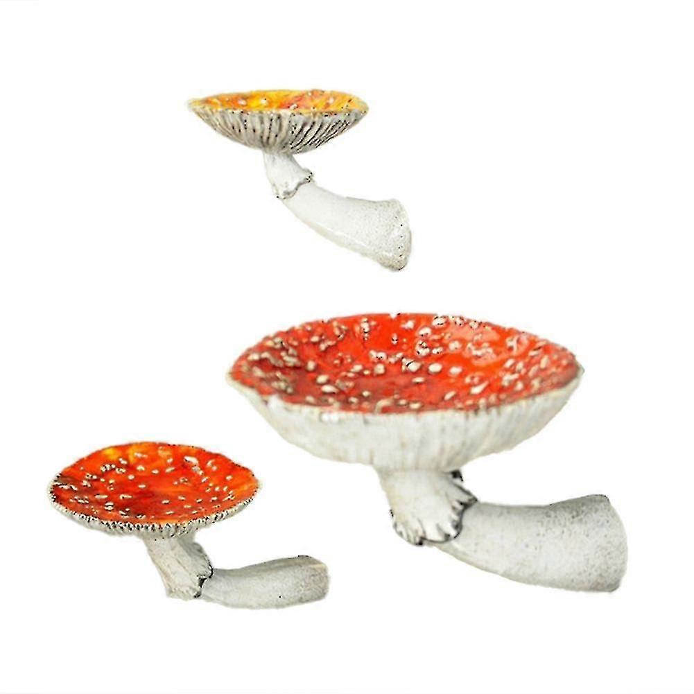 3pcs Mushroom Hanging Shelf Wall Floating Shelf Hanging Decor Shelves For Bedroom, Living Room, Bathroom And More-dwdz