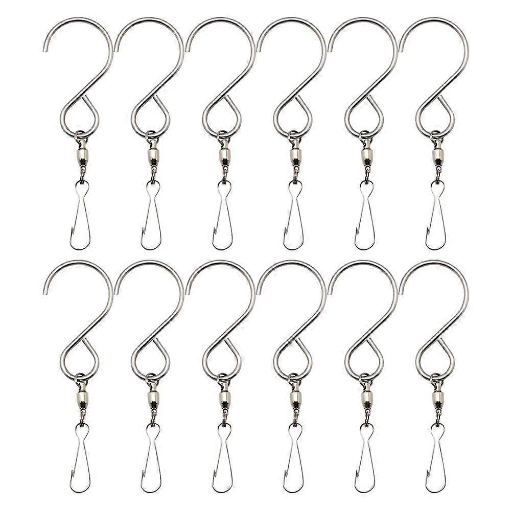 12Pcs Swivel Hooks Clips Swivels Clips Hanging Hooks Wind Chimes Swivel Hooks