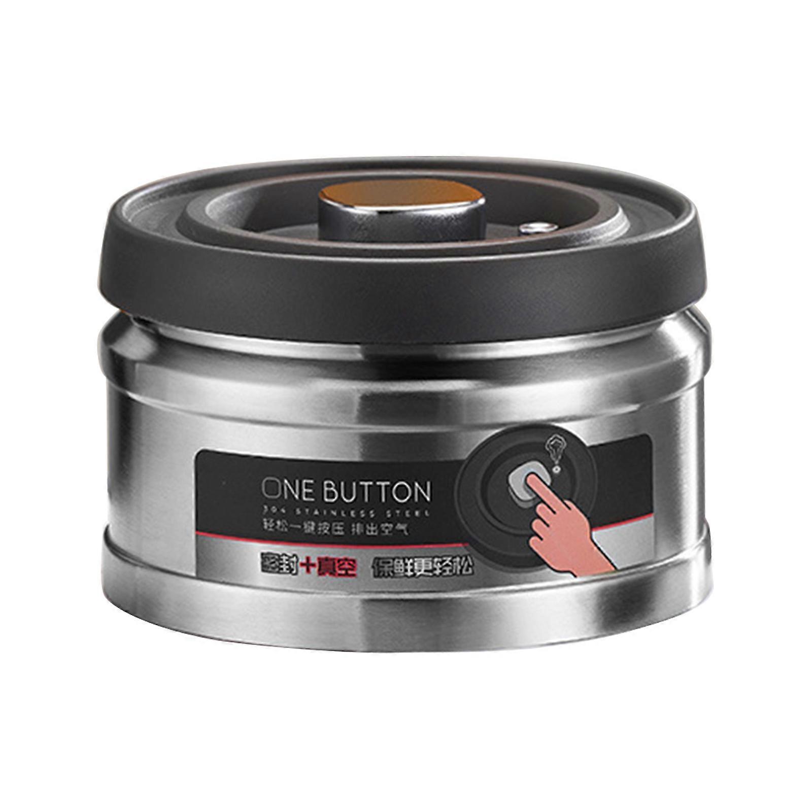 Grand bocal hermétique en acier inoxydable pour café, contenant sous vide, boîte de conservation pour café frais, 750 ml