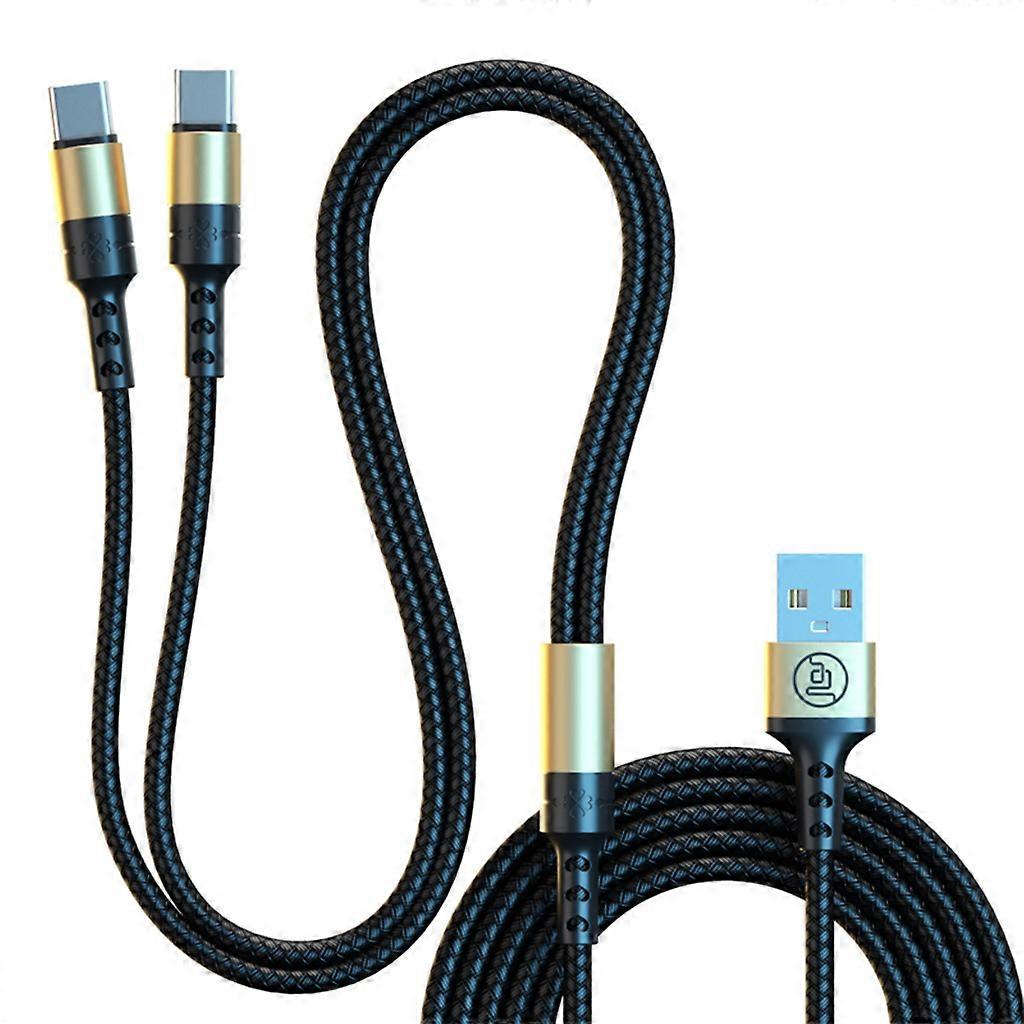 22.5W Charging Double Type C Data Cable Phone 5V Charging Cable Two in One Charging Cable for Mobile Phones/Tablets