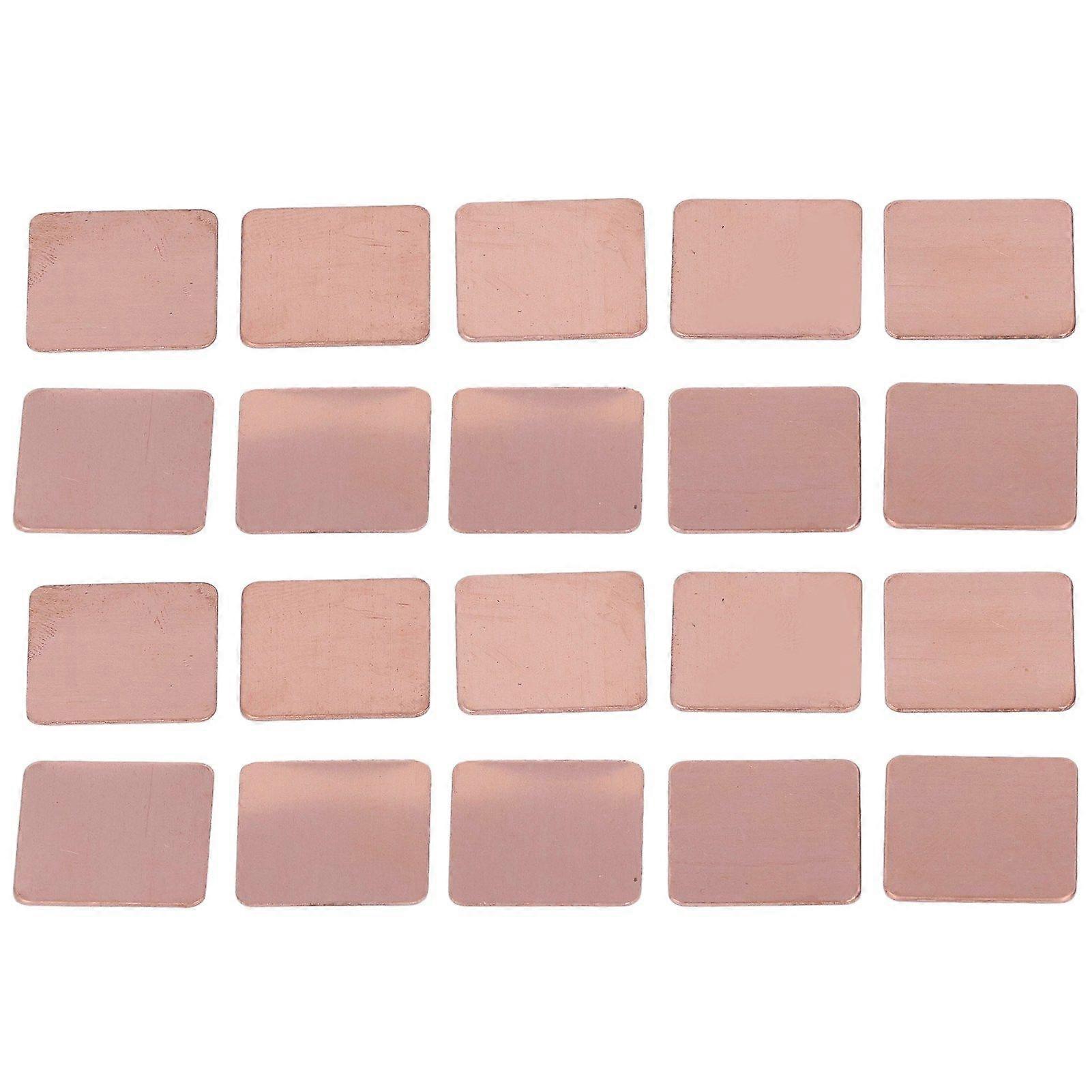 Di alta qualità 20pcs 20*20mm foglio di rame dissipatore di calore della scheda grafica del computer portatile 0.5mm