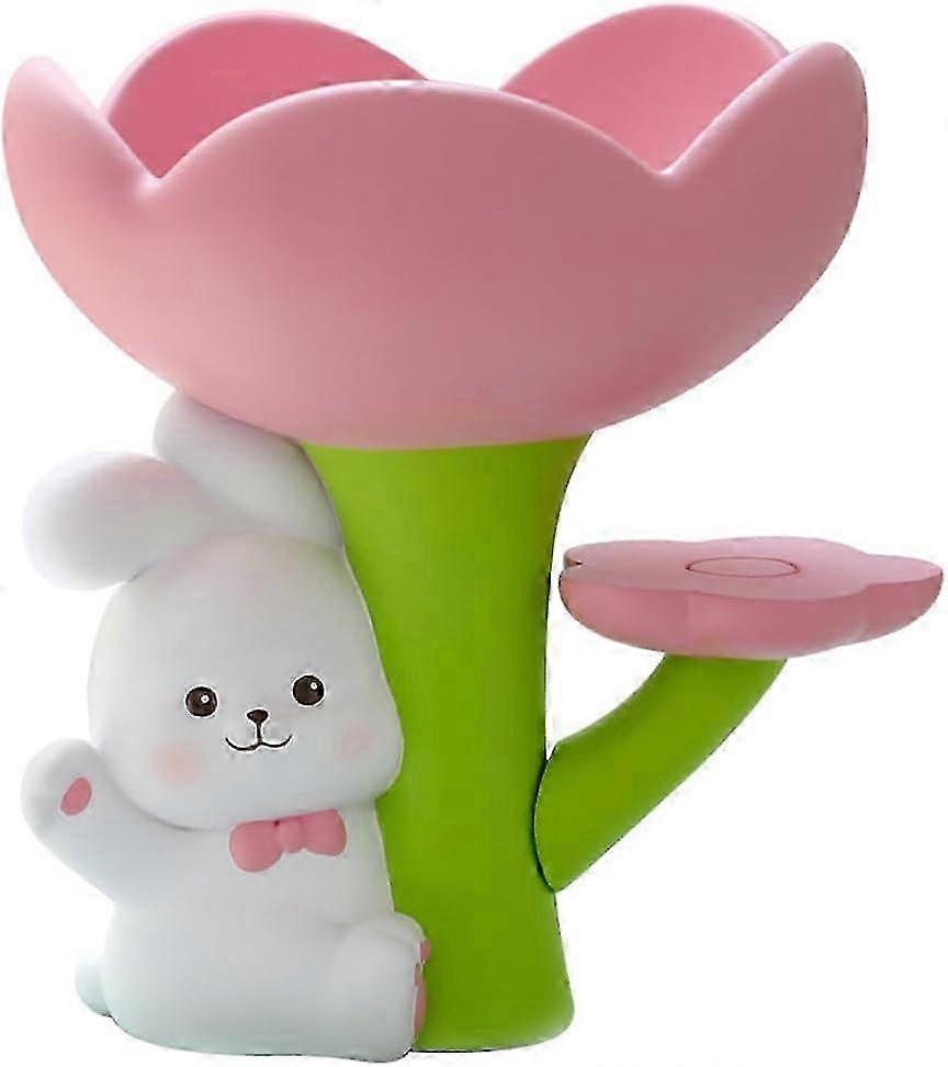 オフィス&ホームデコレーション用のかわいいウサギ樹脂キャンディーディッシュ、エントリーテーブル用のキーボウル