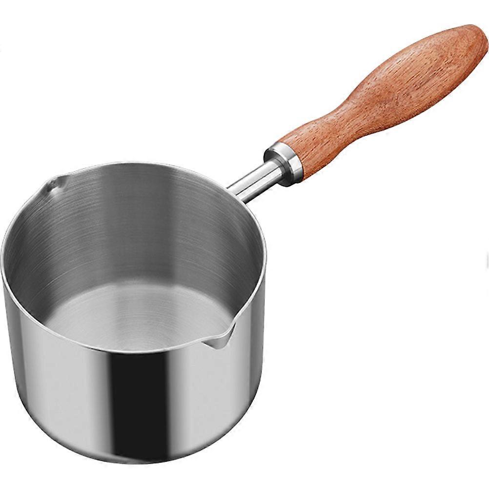 Lightweight Flexible Saucepan with Handle for Milk Oil Butter Heating, Compatible with Gas and Induction Stoves