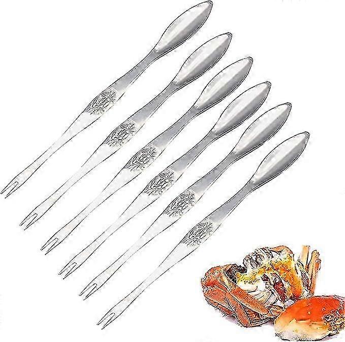 إبرة سلطعون من الفولاذ المقاوم للصدأ ، أواني المأكولات البحرية ، معول اللحم ، عصا الروبيان ، ملعقة السلطعون 16x1.2 سم 2024