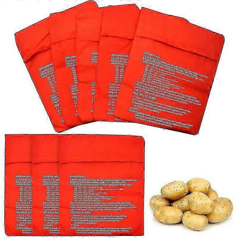 Kartoffel-Kochbeutel, 8 Stck Kartoffel-Mikrowellenbeutel Waschbarer Mikrowellen-Kartoffelbeutel