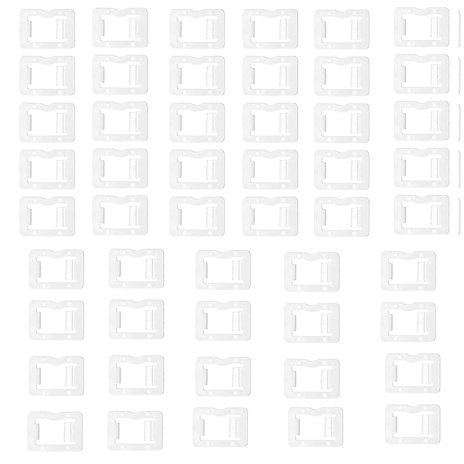 50Pieces Clear Outlet Stabilizers Easy Snap On Design Fix Wobbly Socket Sturdy Plastic Inserts Keep Plugs Secure
