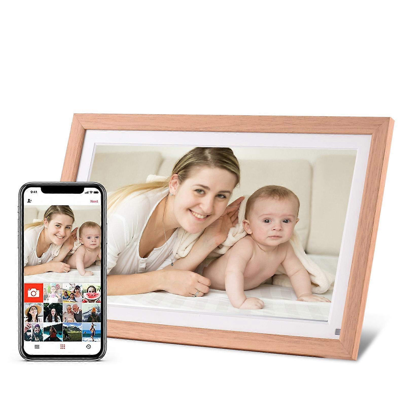 15.6 Inch Large WiFi Digital Photo Frame Cloud Digital Picture Frame Wall Mountable 1920*1080 IPS Screen Touch Control 16GB Storage Capacity Auto Rot