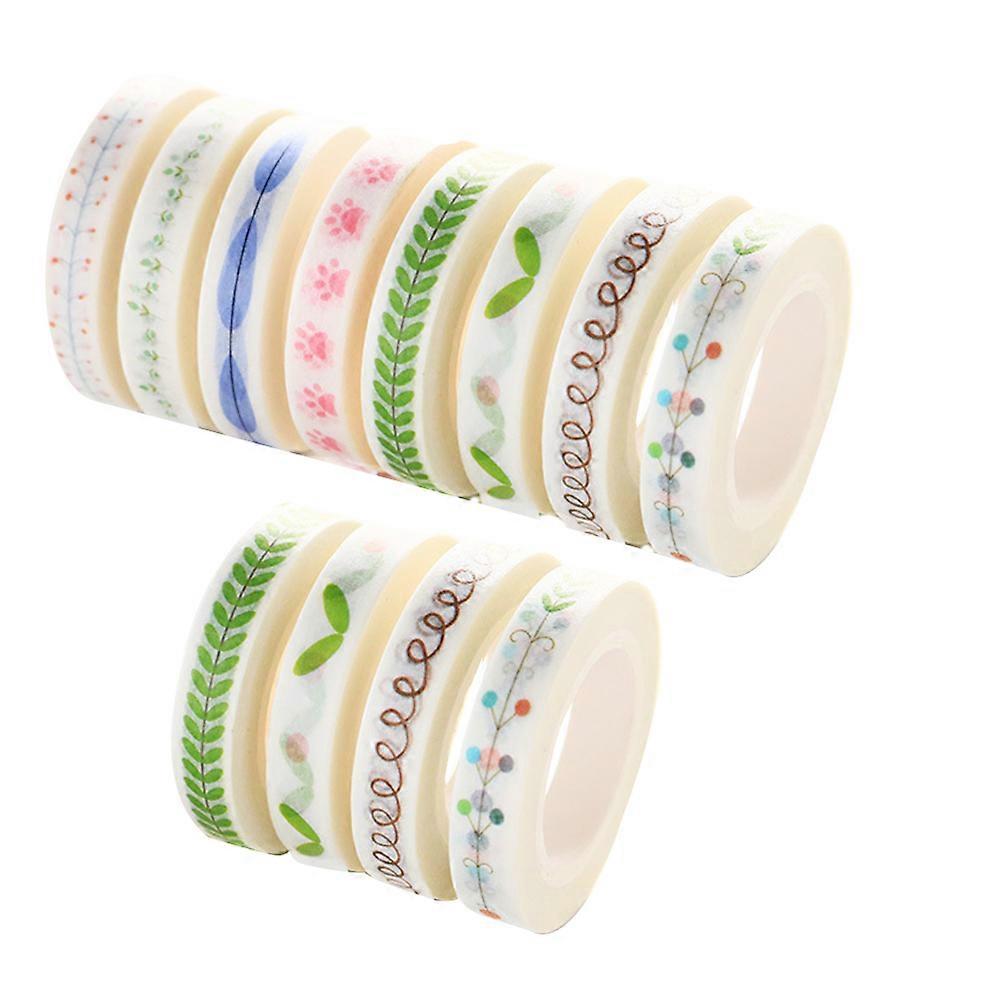 Creative Washi Paper Tape Stationery Enhancement Office Decor Planners Assorted Color 12 Rolls