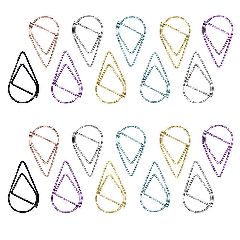 Fargerike binders metall binders bokmerke solid konstruksjon barn studenter venner 20 stk