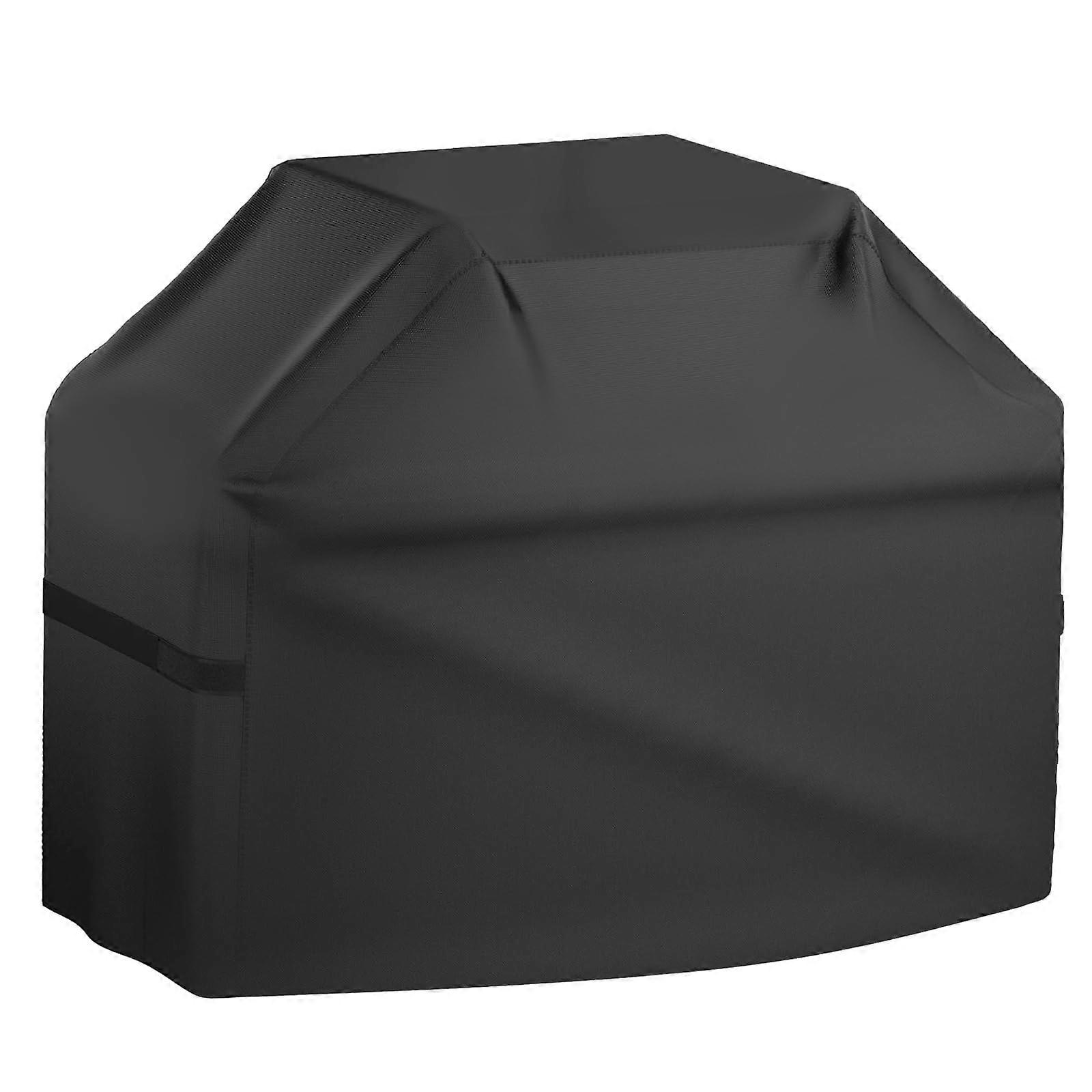 Grill Cover 145 x 61 x 117 cm, Durable Oxford Material, Weatherproof with Velcro Straps and Adjustable Drawstring