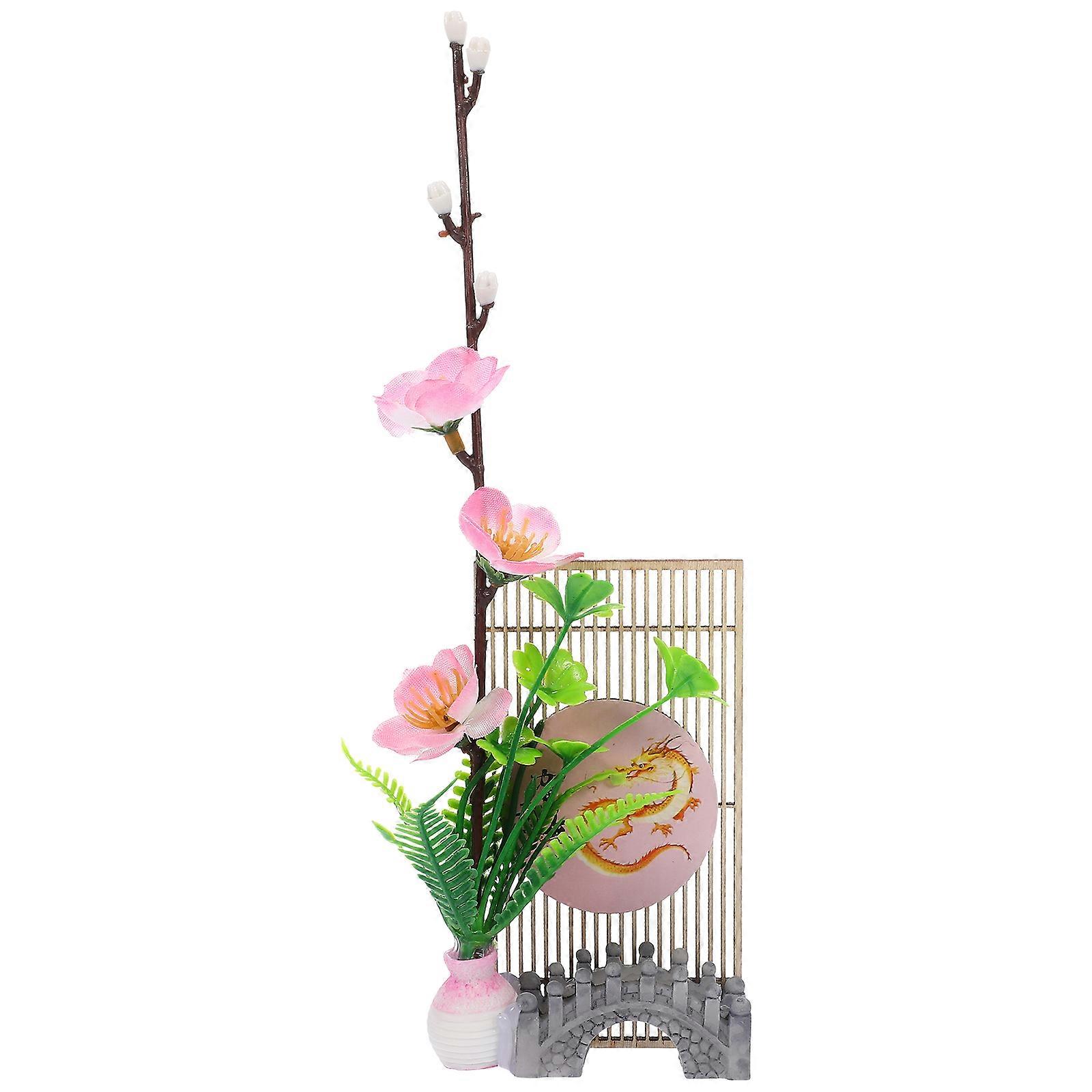 Japanese Style Plates Sushi Platter Decoration Pink 23.00X7.00X2.30CM Table Ornament 1Pcs