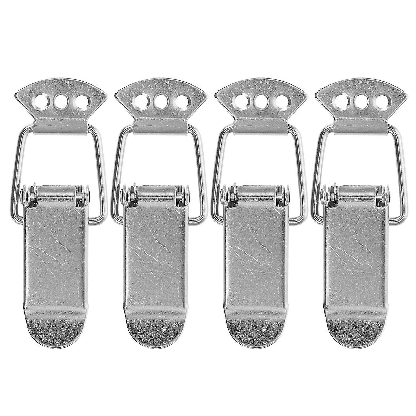 4pcs Heavy Duty Stainless Steel Spring Latch Locks Loaded Mechanism for Toolboxes, Electrical Boxes, and Secure Closure Easy Installation, Durable