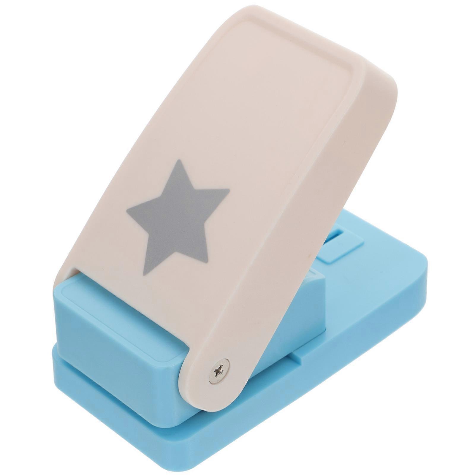 Scrapbooking Punch Hole Puncher For Kids And Teachers Diy Projects Assorted Color 12.5X6.5cm Ergonomic Handle 1Pack