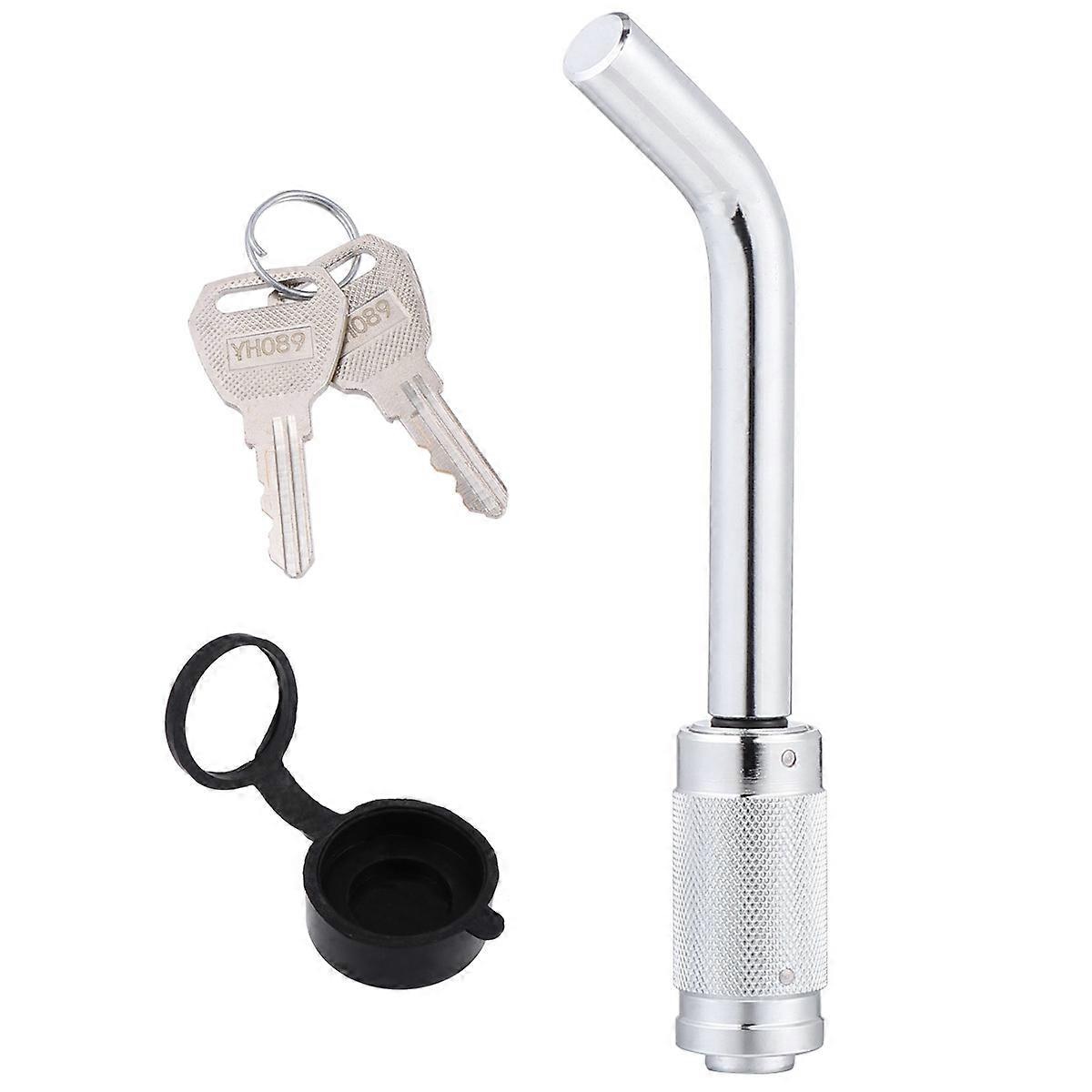 It sounds like you're referring to a **trailer hitch receiver ** with specific features such as **push to mechanism**, **tubular core**, **weather