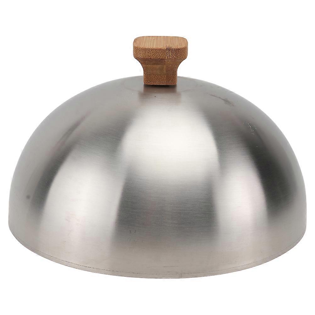Stainless Steel Round Food Cover with Handle, Insect Protection for Kitchen Use, Smooth Edges, Splash & Dust Guard for Home