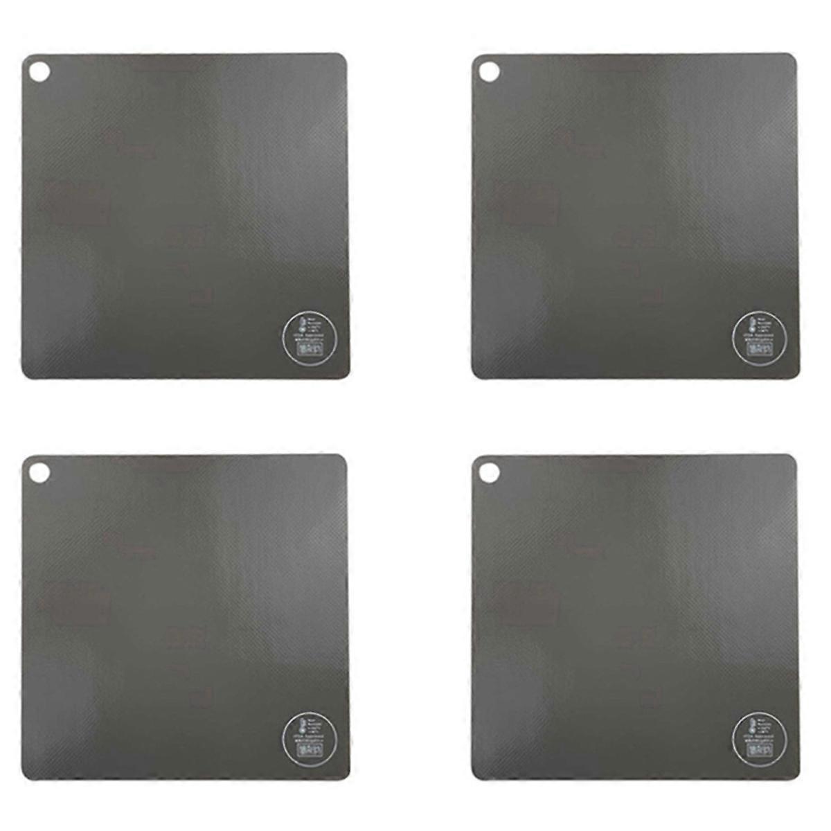 4X Induction Cooktop Mat Nonslip Induction Cook Top Pad Silicone Heat Insulated Mat Reusable Refrige